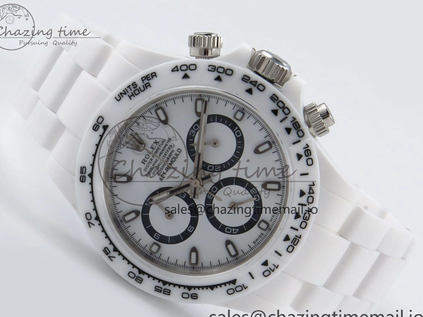 MiroTime 0319 Daytona AET White Ceramic Case and Bracelet Black Dial N6F Best Edition SA Seasonal 1195